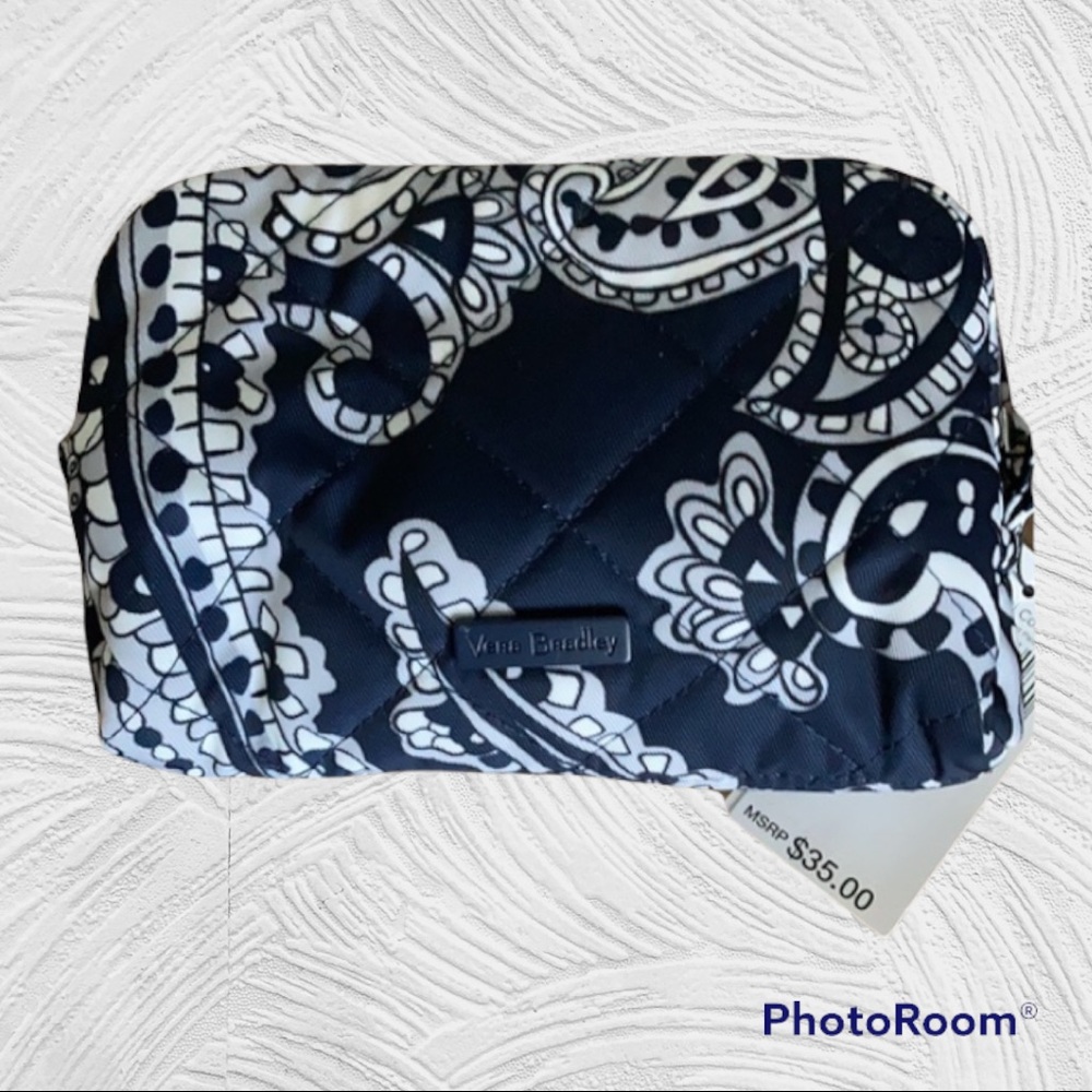 Vera Bradley Navy and White Quilted Bag